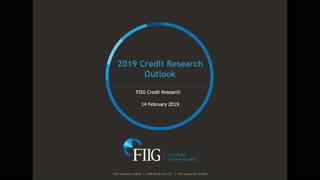 2019 Credit Outlook by FIIG Credit Research
